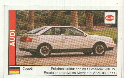 CROMO numero 015: Audi Coupe