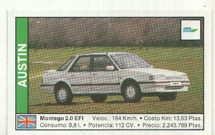 CROMO numero 020 Austin Montego 2.0EFI
