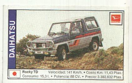 CROMO numero 039: DAIHATSU ROCKY TD
