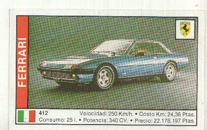 CROMO numero 047: FERRARI 412