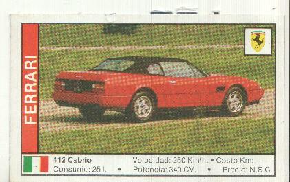 CROMO numero 048: FERRARI 412 CABRIO