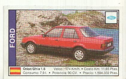 CROMO numero 060: FORD ORION GHIA 1.6