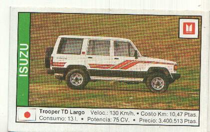 CROMO numero 069: ISUZU TROOPER TD LARGO