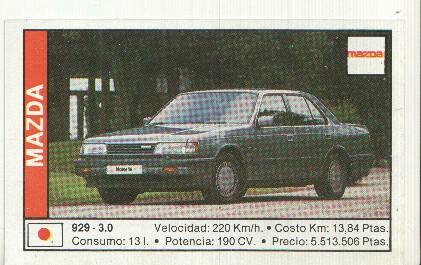 CROMO numero 091: MAZDA 929 3.0