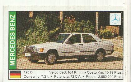 CROMO numero 093: MERCEDES 190 D