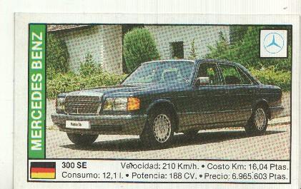 CROMO numero 096: MERCEDES 300 SE