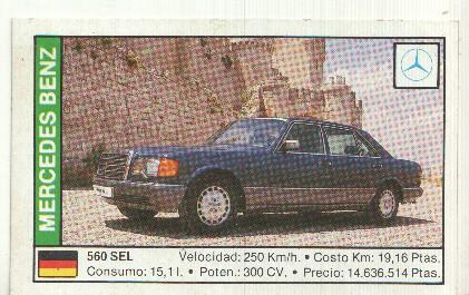 CROMO numero 098: MERCEDES 560 SEL