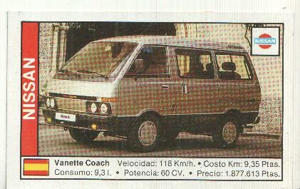 CROMO numero 112: NISSAN VANETTE COACH