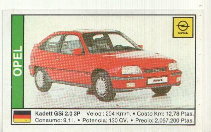 CROMO numero 118: OPEL KADETT GSi 2.0 3P