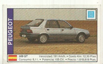 CROMO numero 125: PEUGEOT 309