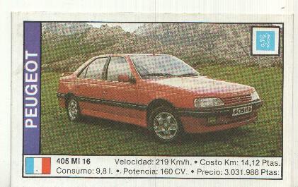 CROMO numero 127: PEUGEOT 405 MI 16