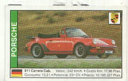 CROMO numero 134: PORSCHE 911 CARRERA CABRIO