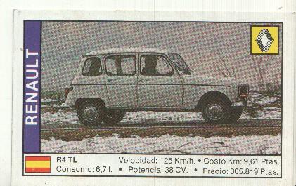 CROMO numero 137: RENAULT R-4 TL