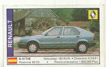 CROMO numero 141: RENAULT R-19 TXE