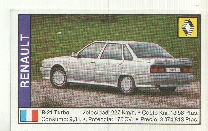 CROMO numero 142: RENAULT R-21 TURBO