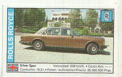 CROMO numero 148: ROLLS ROYCE SILVER SPUR