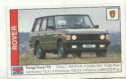 CROMO numero 151: ROVER RANGE ROVER TD
