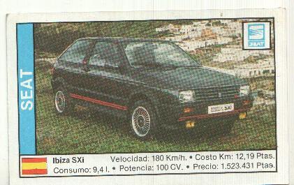 CROMO numero 157: SEAT IBIZA SXi