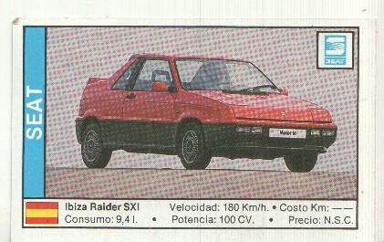 CROMO numero 158: SEAT IBIZA RAIDER SXi