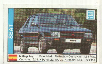 CROMO numero 159: SEAT MALAGA INJECTION