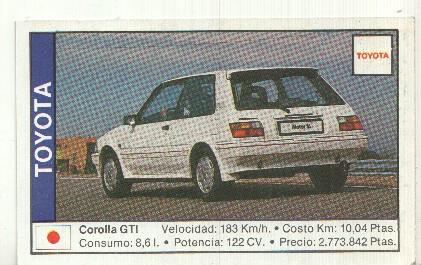 CROMO numero 163: TOYOTA COROLLA GTI