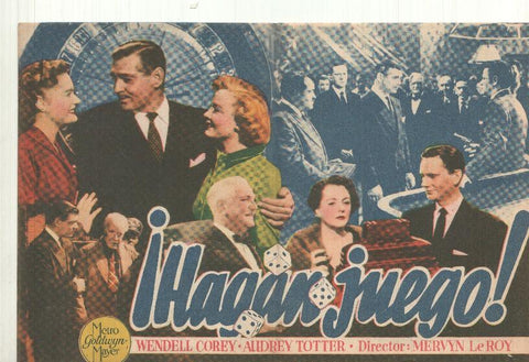 Programa de cine: Hagan Juego con Clark Gable y Alexis Smith