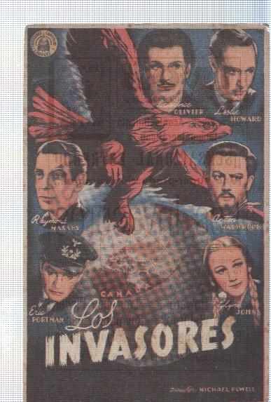 Programa de cine: Los invasores con Leslie Howard, Laurence Olivier
