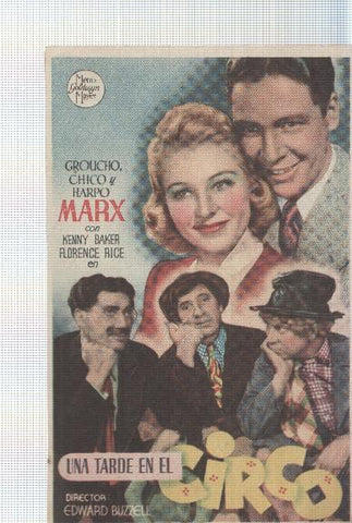 Programa de cine: Una tarde en el circo con los hermanos Marx