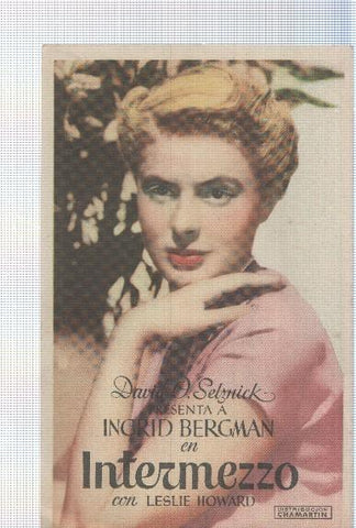 Programa de cine: Intermezzo con Ingrid Bergman y Leslie Howard