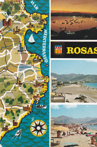 POSTAL B11024: GIRONA: ROSAS. DIVERSOS ASPECTOS