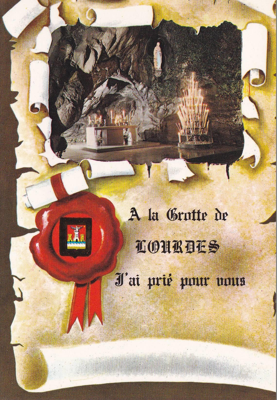 POSTAL B11115: LOURDES: GRUTA MILAGROSA