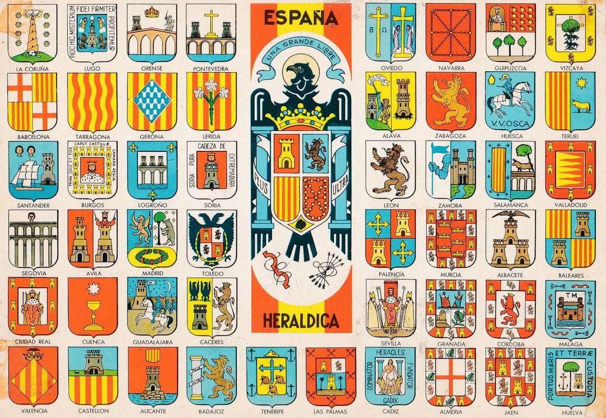 POSTAL B11147: ESPAÑA: ESCUDOS Y PROVINCIAS
