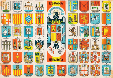 POSTAL B11147: ESPAÑA: ESCUDOS Y PROVINCIAS