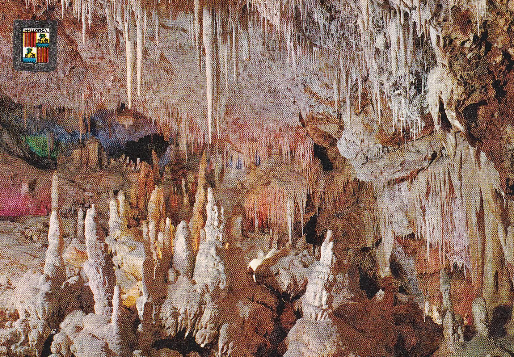 POSTAL B11191: MALLORCA: CUEVAS DE HAMS. DIVERSOS ASPECTOS
