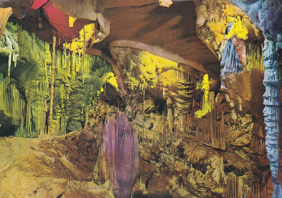POSTAL B11194: HUESCA: GRUTAS VILLANUA. DIVERSOS ASPECTOS