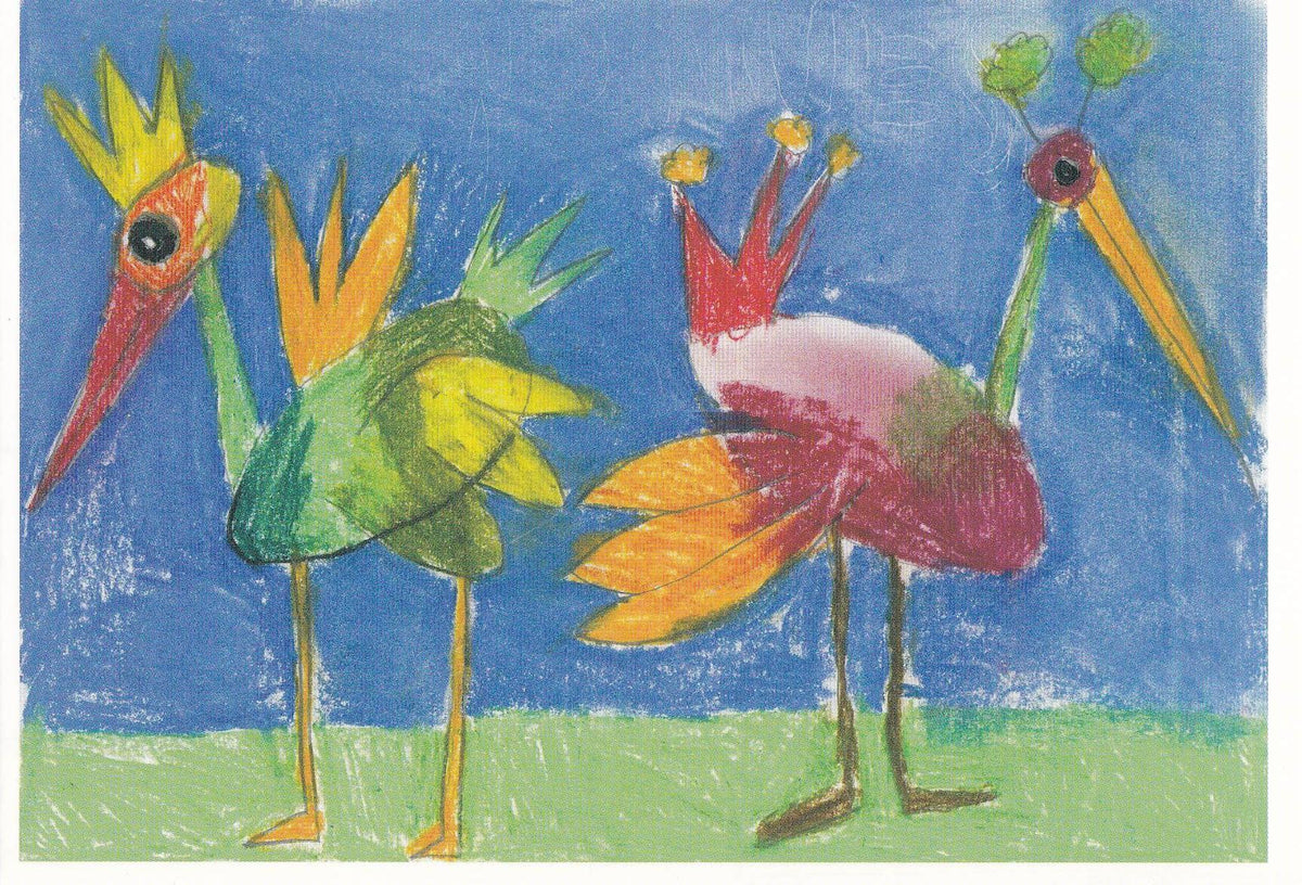 POSTAL B11241: PINTURA ANDALUZA: DIA MUNDIAL DE LAS AVES. FINALISTAS. DIVERSOS ASPECTOS