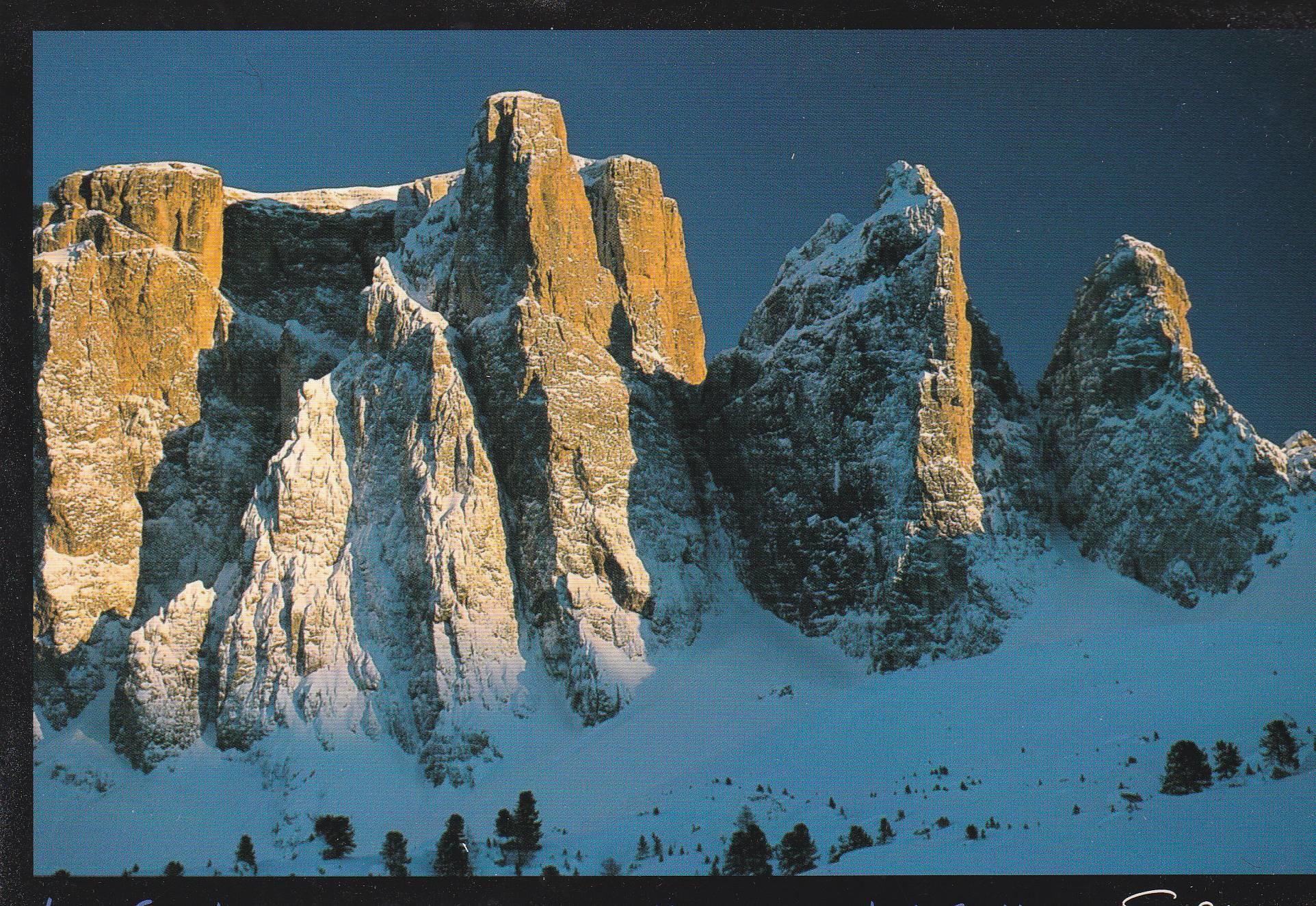 POSTAL B11251: DOLOMITI: TRAMONTO SULLE TORRI DEL SELLA