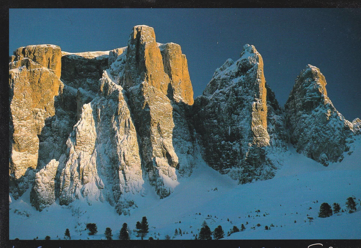 POSTAL B11251: DOLOMITI: TRAMONTO SULLE TORRI DEL SELLA