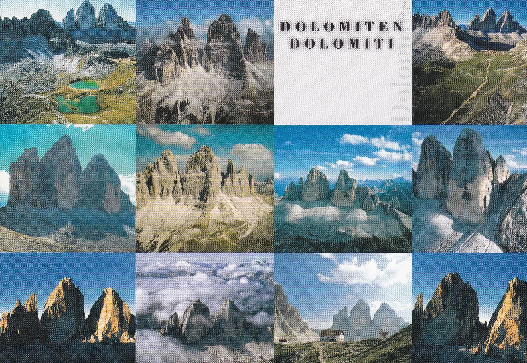 POSTAL B11281: DOLOMITI: DIVERSOS ASPECTOS