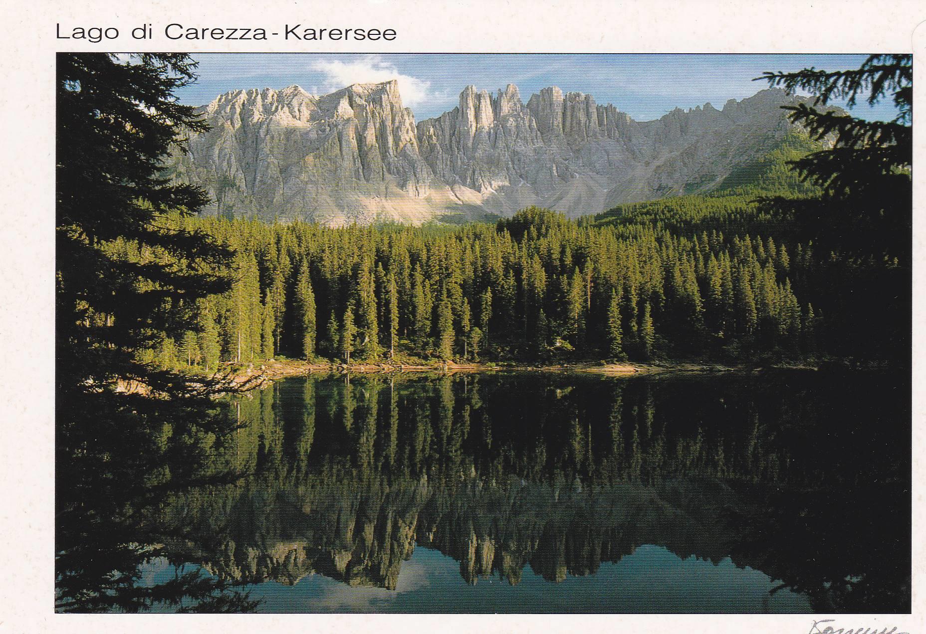 POSTAL B11285: ITALIA: LAGO DI CAREZZA: DIVERSOS ASPECTOS
