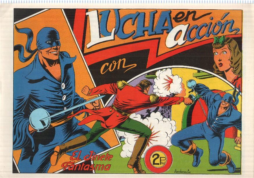 Facsimil: El Jinete Fantasma de Ambros numero 029: Lucha en accion