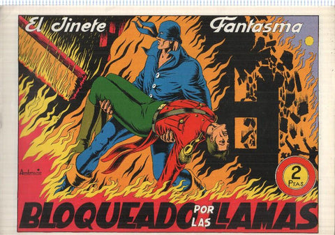 Facsimil: El Jinete Fantasma de Ambros numero 031: Bloqueado por las llamas