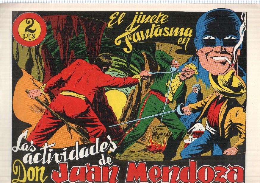 Facsimil: El Jinete Fantasma de Ambros numero 037: Las actividades de Don Juan Mendoza