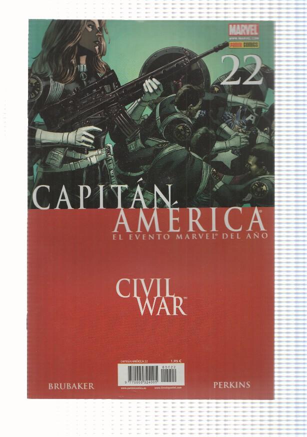 Marvel: Capitan America num 22 año 3 (2007). Civil War. Tambores de guerra parte 1