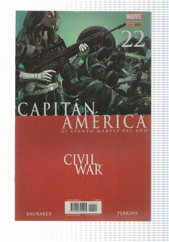 Marvel: Capitan America num 22 año 3 (2007). Civil War. Tambores de guerra parte 1