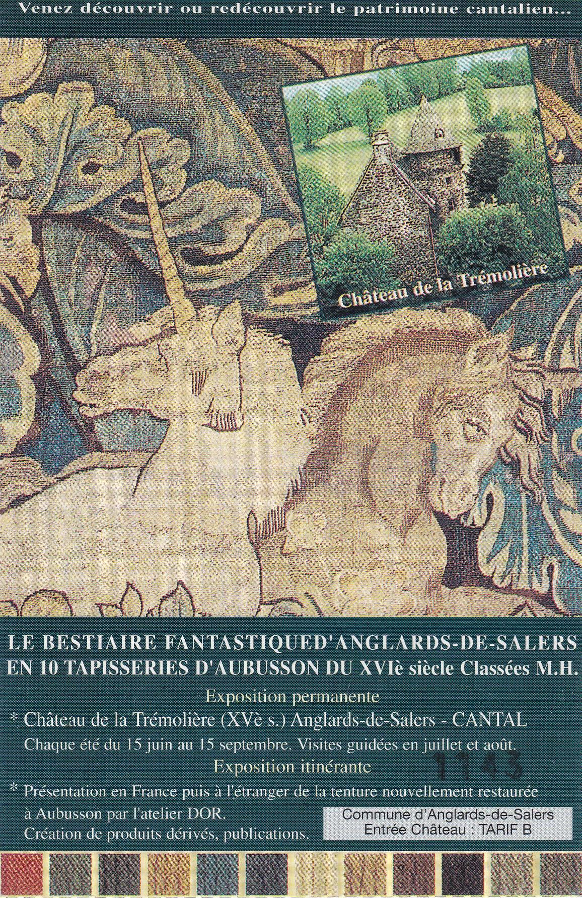 POSTAL B11302: ENTRADA A LA EXPOSICION EL BESTIARIO FANTASTICO: CHATEAU TREMOLIERE