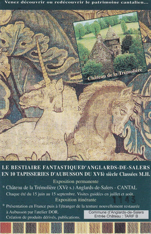 POSTAL B11302: ENTRADA A LA EXPOSICION EL BESTIARIO FANTASTICO: CHATEAU TREMOLIERE