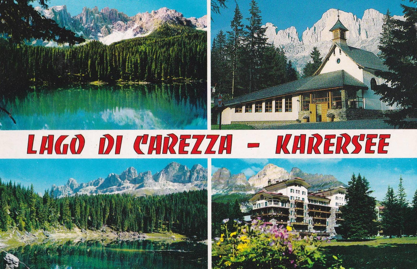 POSTAL B11303: LAGO DI CAREZZA: DIVERSOS ASPECTOS