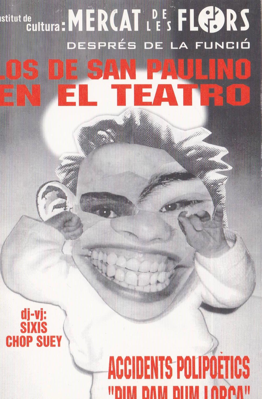 POSTAL B11313: LOS DE SAN PAULINO EN EL TEATRO: MERCAT DE LES FLORS