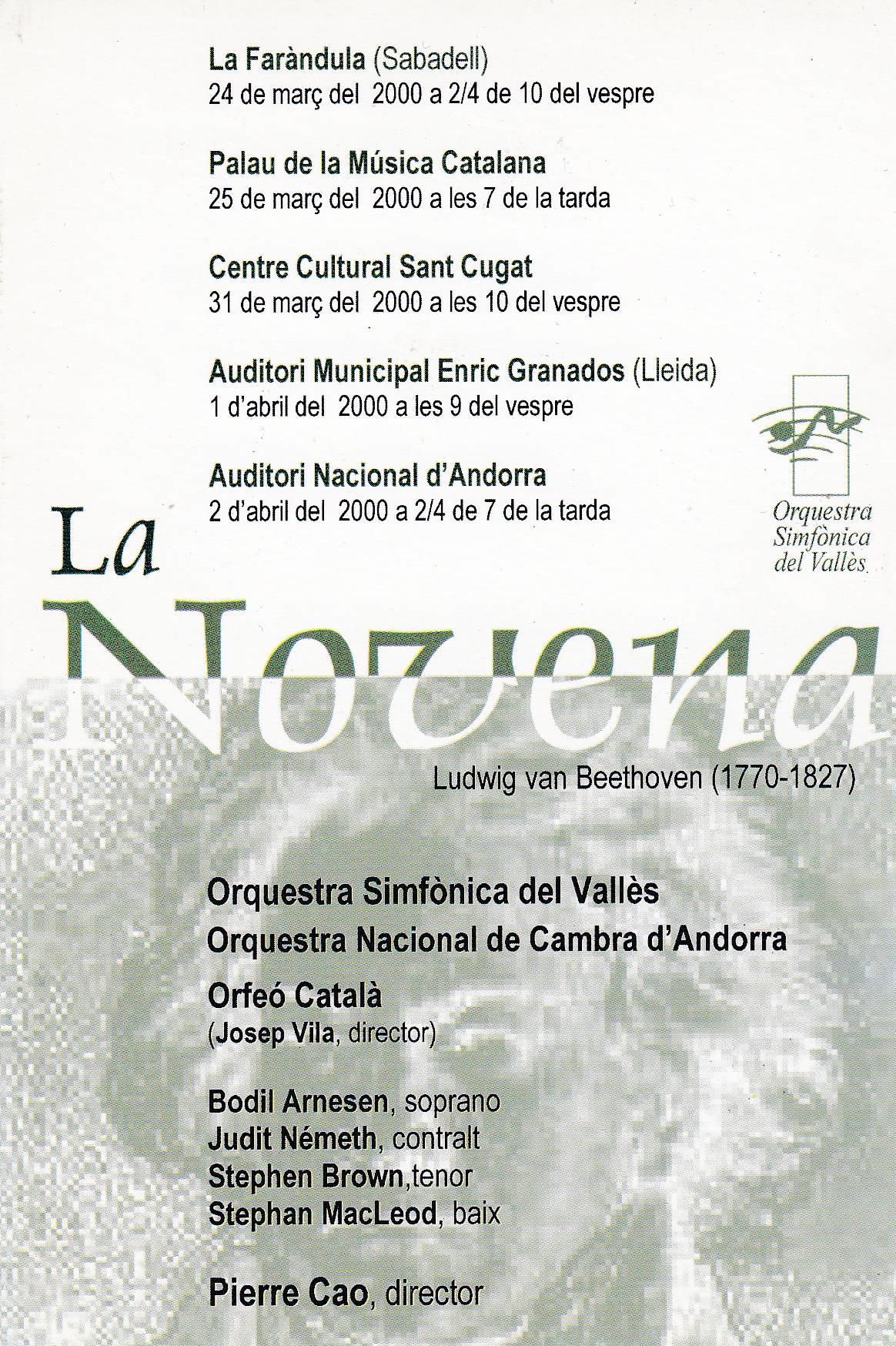POSTAL B11315: ORQUESTRA SINFONICA DEL VALLES